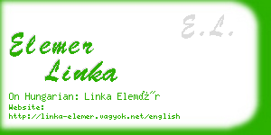 elemer linka business card
